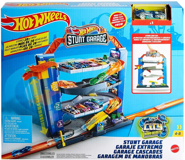Hot Wheels City prenosná garáž
