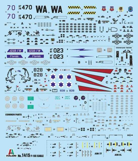 Model Kit letadlo 1415 - F-15C Eagle (1:72)