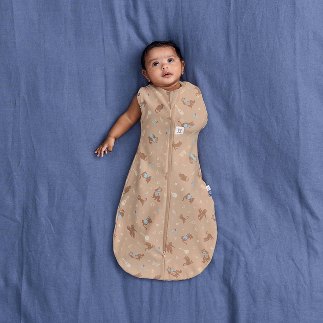 ERGOPOUCH Pucksack und Schlafsack 2-in-1 Cocoon Melody 3-6m, 6-8kg, 0,2tog