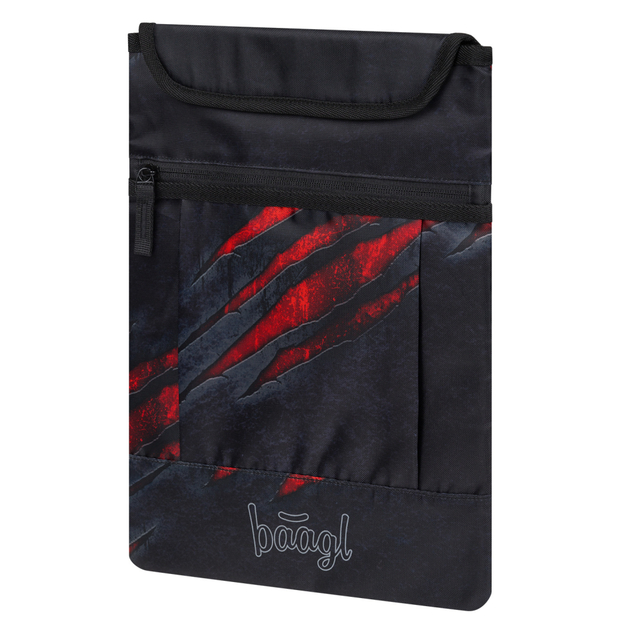 BAAGL SET 5 Core Lava: Rucksack, Federmäppchen, Beutel, Gürteltasche, Laptop-Hülle