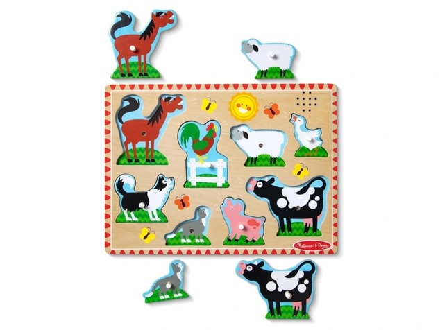Melissa &amp; Doug Puzzle so zvukovými efektmi