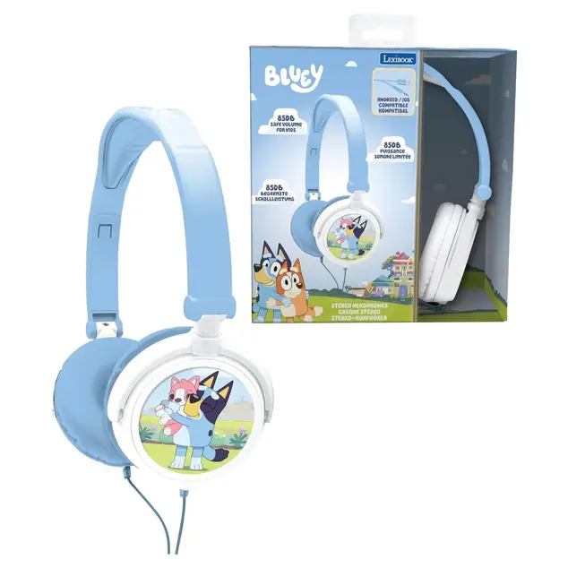 Skladacie drôtové slúchadlá - Bluey