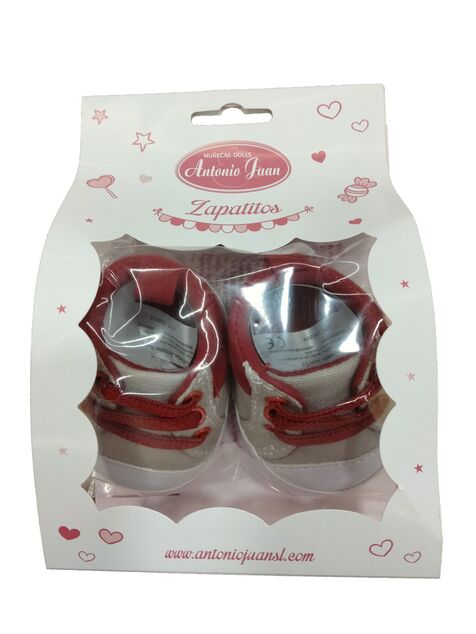 Antonio Juan 92004-3 Puppenschuhe - Turnschuhe rot