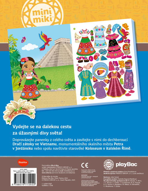 Šaty z celého světa DIVY SVĚTA – Kniha samolepek