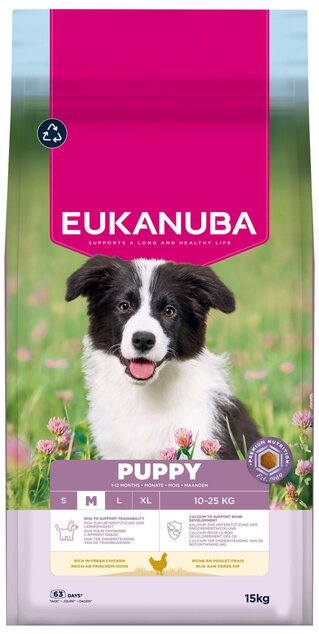 Krmivo EUKANUBA Puppy Medium rich in fresh chicken 15 kg