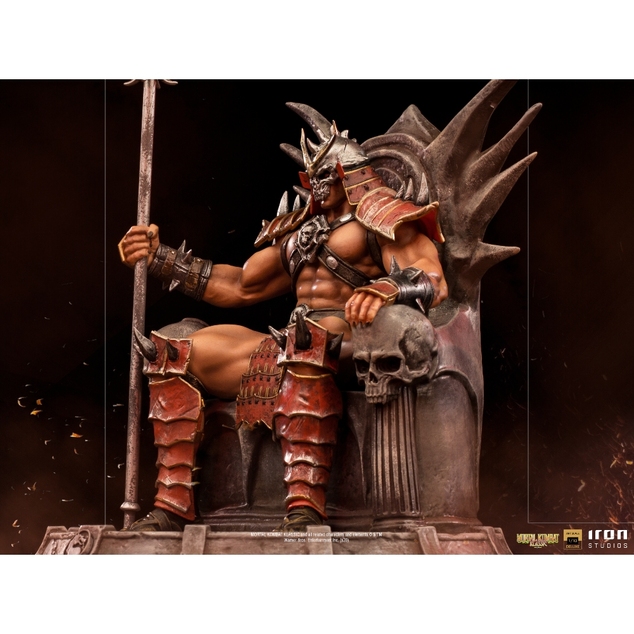 Iron Studios Mortal Kombat - Shao Khan Szobor Deluxe Art Scale 1/10