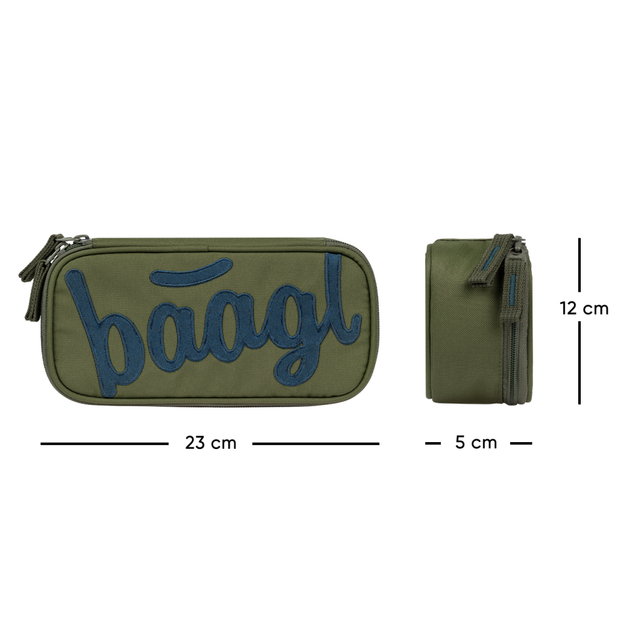 BAAGL Školský peračník etui Olive GRS