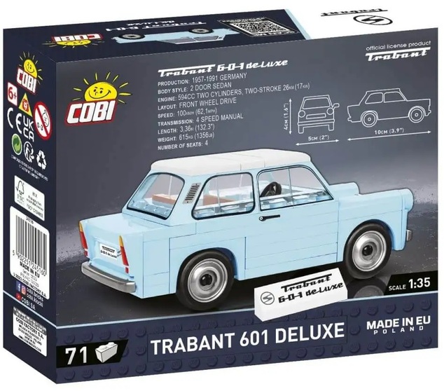 Cobi Trabant 601 Deluxe, 1:35, 72 PS
