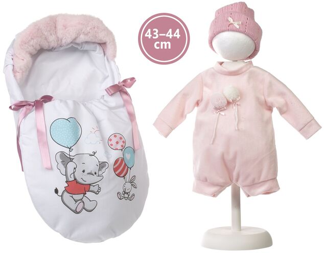 Llorens 844P NEW BORN 2 v 1 - realistická bábika bábätko so zvukmi a mäkkým látkovým telom