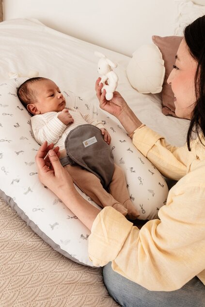 Cuscino gravidanza e allattamento Multirelax 3 in 1 Polycotton, Bunny