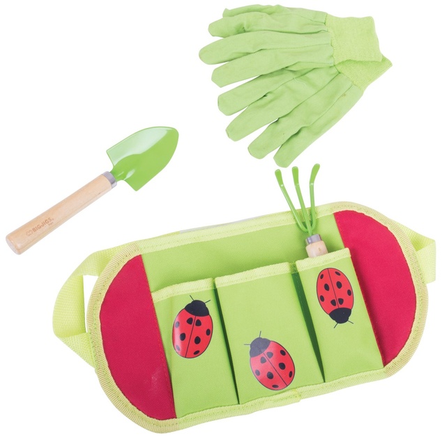 Bigjigs Toys Záhradné náradie Lienka