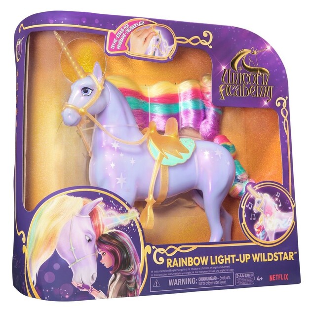 Unicorn Academy Leuchtendes Einhorn WildStar 24 cm