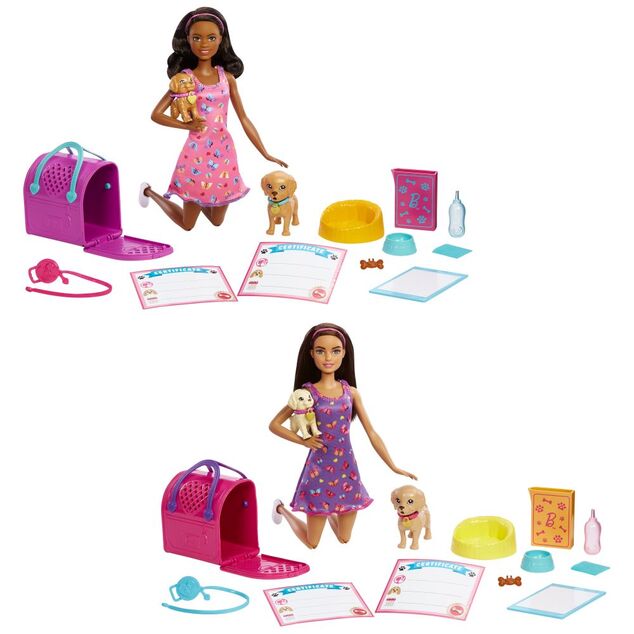 Mattel Barbie Bábika so psíkmi