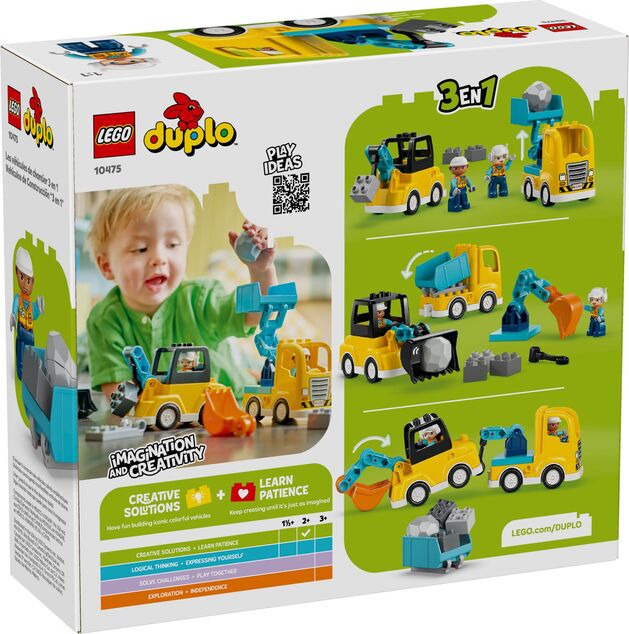 LEGO® DUPLO® 10475 Vozidlá na stavbe 3 v 1