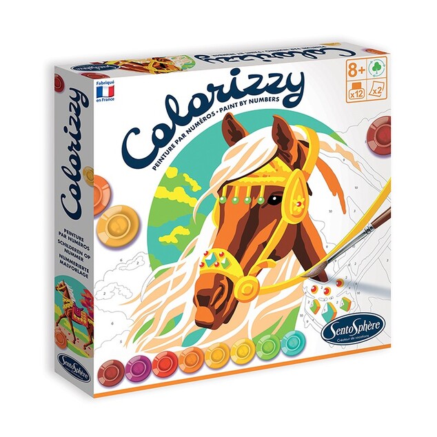 SENTOSPHERE COLORIZZY Maľovanie podľa čísel Kone
