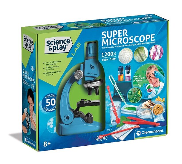SCIENCE – SUPER Mikroskop 1200x, 50 experimentov