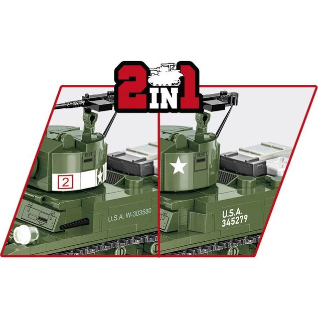 Cobi II WW M3 Stuart, 1:35, 511 k, 2 f