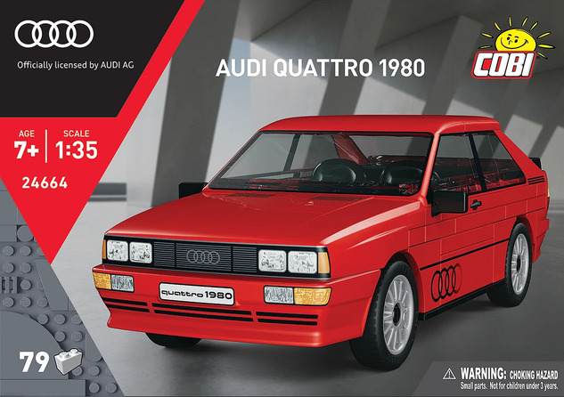 Cobi Audi Quattro (1980), 1:35, 88 k