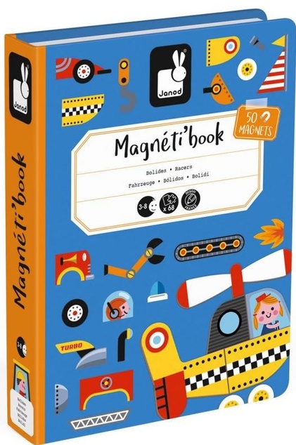 Janod Magnetibook Dopravné prostriedky Magnetická kniha pre deti