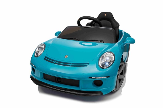 Elektrické autíčko RUF GT 12V, modré, Otváracie dvere, 2.4 GHz diaľkové ovládanie, LED sve