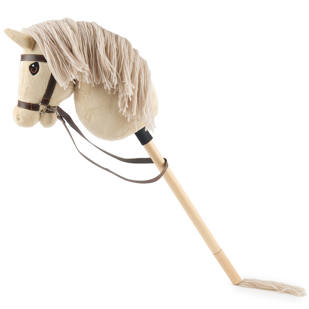 Bieco - Hobby Horsing na tyči - koník béžový, veľ. S