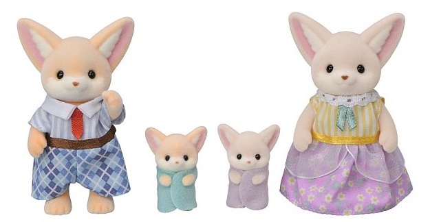 Sylvanian Families Rodina líšiek Fenek s dvojčatami