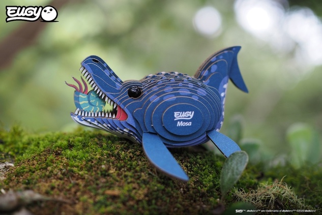 EUGY Mosasaurus 3D puzzle di cartone