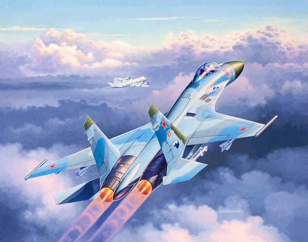 ModelSet avión 63948 - Sukhoi Su-27 Flanker (1:144)