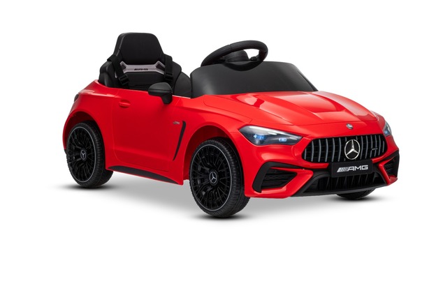 Elektrické autíčko Mercedes CLE 12V s pohonom zadných kolies, červené, Jednomiestne, Lítio