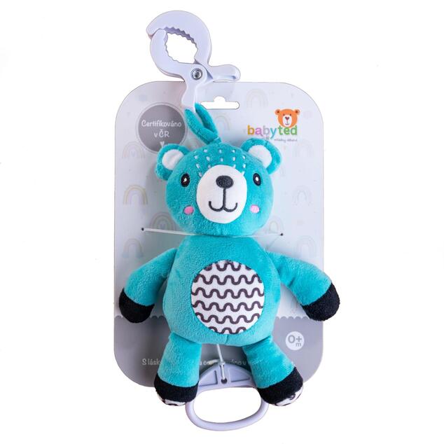 Medvedík babyted naťahovací plyš 30cm záves na postieľku/kočík