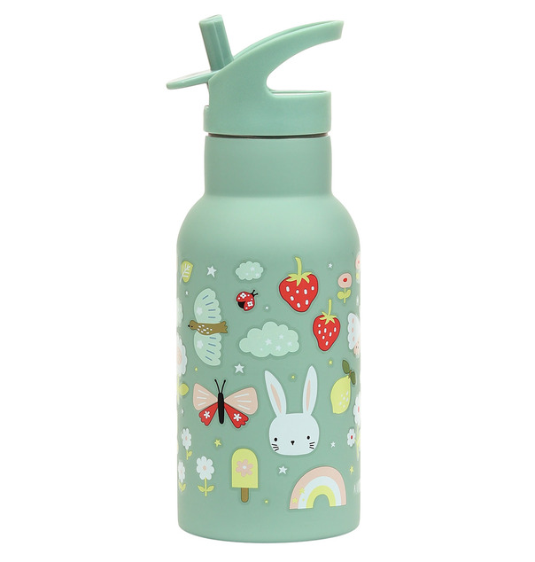 A Little Lovely Company - nerezová fľaša na pitie, 350 ml - radosť
