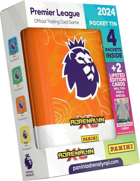PREMIER LEAGUE 2023/2024 - ADRENALYN - plechová krabička (pocket)