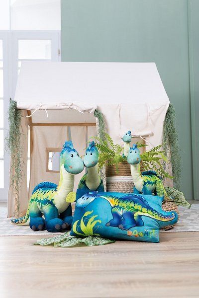 NICI vankúš Dino Snackilus 43x25cm, GREEN