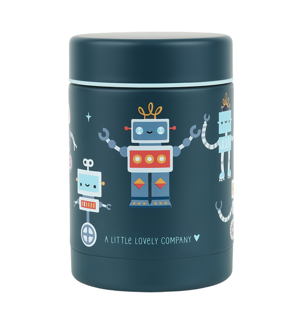 A Little Lovely Company – izolirana posuda za hranu od nehrđajućeg čelika – roboti