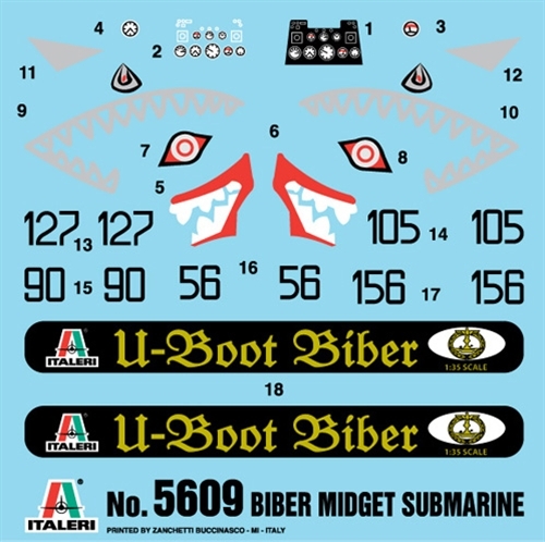 Modellbausatz U-Boot 5609 - U-BOOT BIBER (1:35)