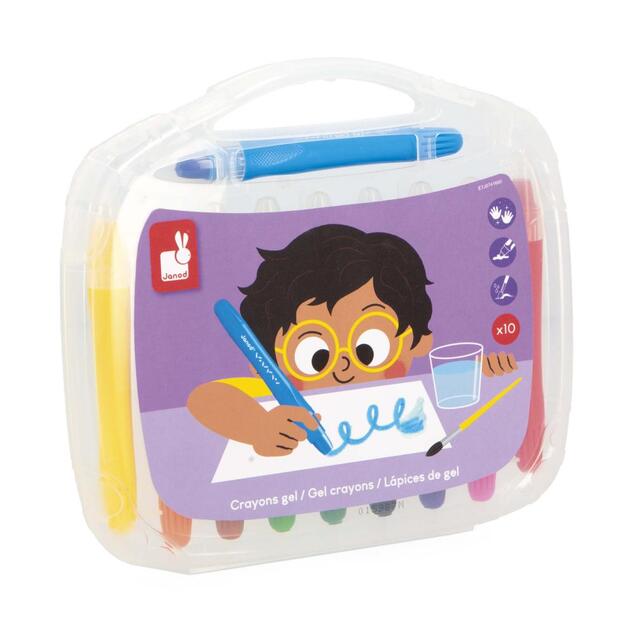 Janod Colorino Gélové pastelky umývateľné 10 ks