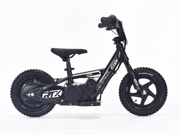 Detské elektrické odrážadlo RIRIBIKE RTX3 24V (12”), čierne, Lítiová batéria, 100W motor,