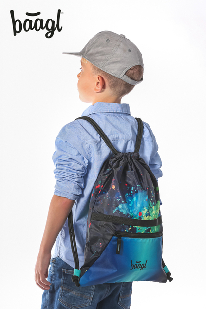 BAAGL SET 5 Airy Plus Chill: zaino, astuccio, sacchetto, grembiule, portafoglio