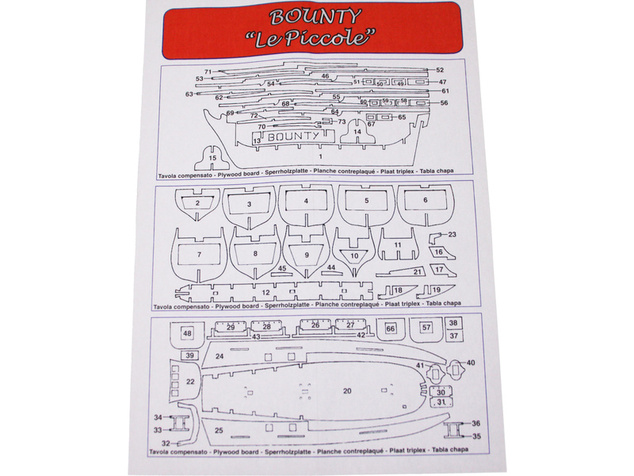 Mantua Model HMS Bounty Le Piccole 1:120 kit