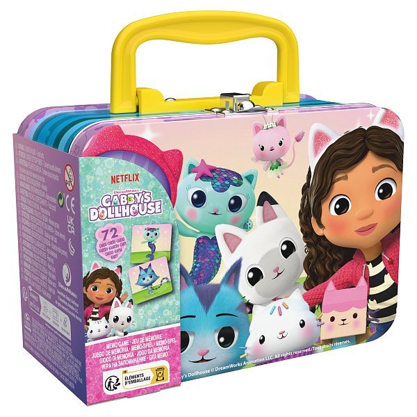 SpinMaster Spoločenská hra Pexeso v plechovom kufríku GABBY'S DOLLHOUSE