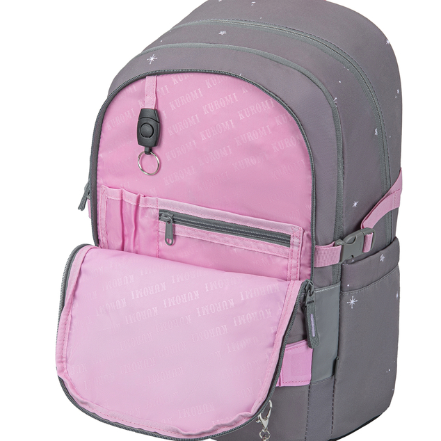 BAAGL SET 3 Skate Kuromi Grey: Rucksack, Federmäppchen, Sporttasche GRS