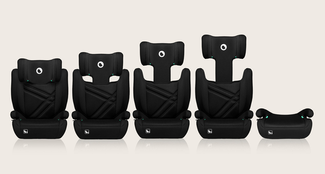 Lionelo Autosedačka Hugo i-Size (100-150 cm) Black Carbon
