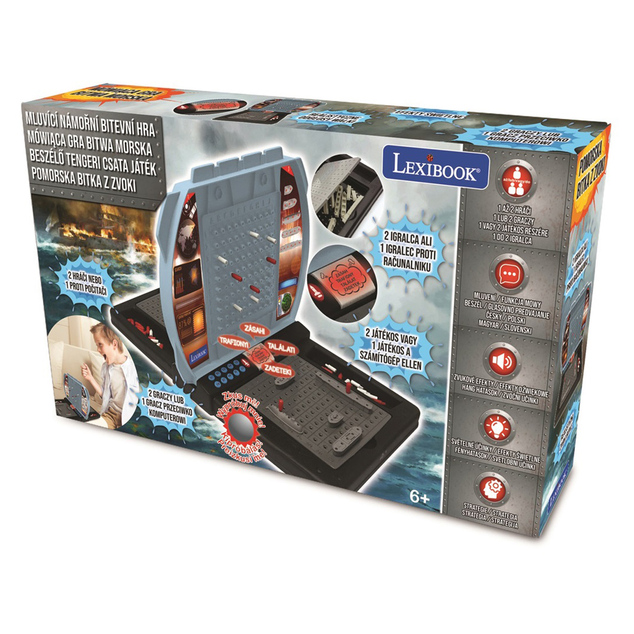 Lexibook Elektronisches sprechendes Spiel - Seeschlacht (CZ/SL/PL/HU)