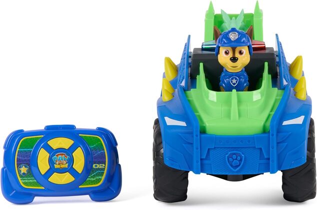 Spin Master Paw Patrol Dino RC auto con rimorchio Chase