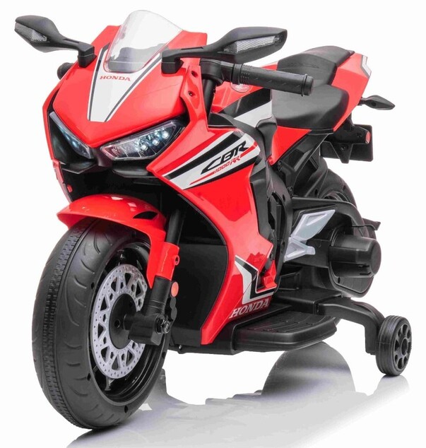 Elektrická Motorka HONDA CBR 1000RR, Licencované, 12V batéria, Plastové kolesá, červená