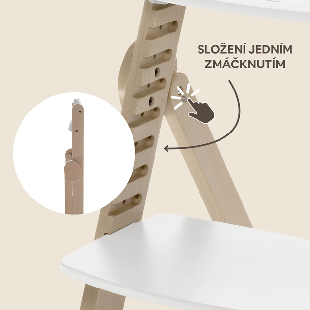 Drevená jedálenská stolička Clipp &amp; Clapp, Black