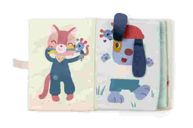 Lilliputiens - libro de peluche - ratoncita Nina