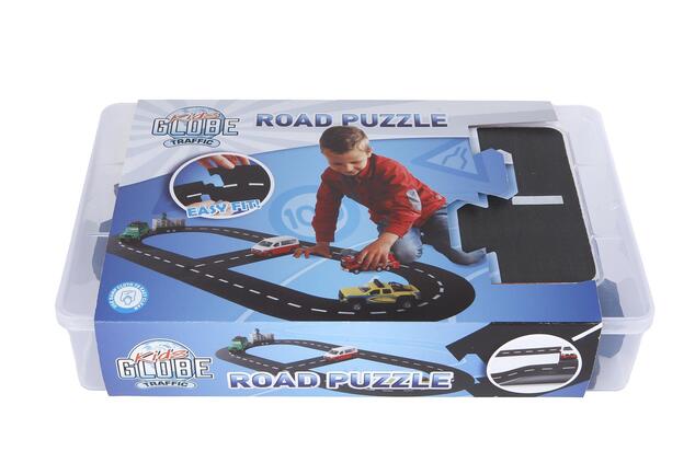 Kids Globe Traffic autodráha gumová obvod 307,5cm v krabičke