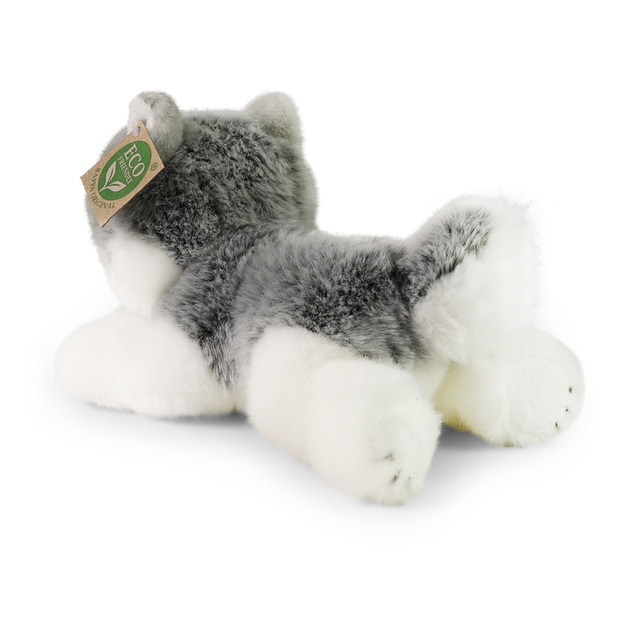 Cane husky di peluche sdraiato 20 cm Eco-Friendly