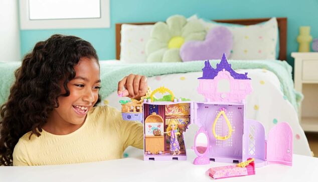 Disney Puppenturm mit kleiner Rapunzel-Puppe